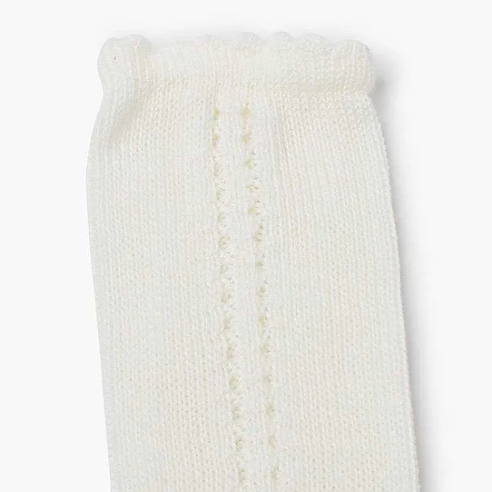 Leotardos Y Textil Condor<Pisamonas Calcetines Altos Perle Calado Lateral