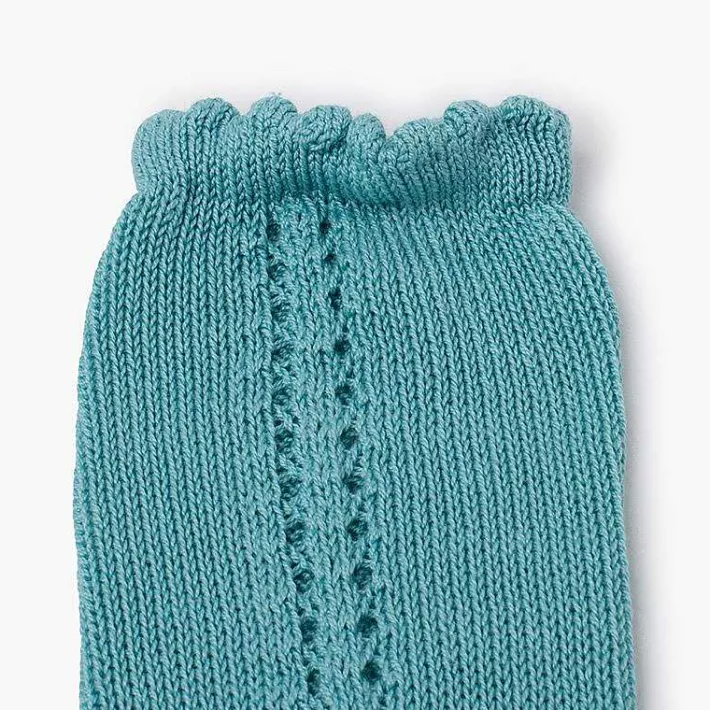 Leotardos Y Textil Condor<Pisamonas Calcetines Altos Perle Calado Lateral