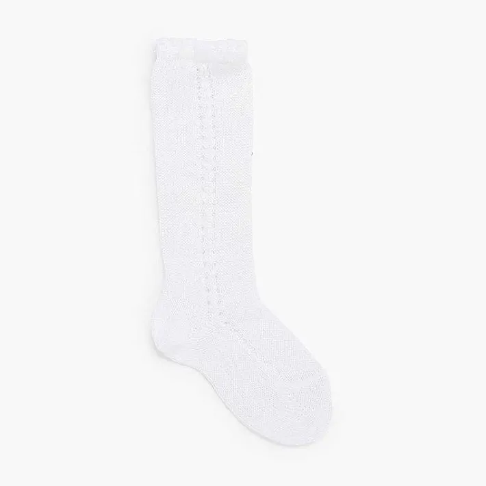 Leotardos Y Textil Condor<Pisamonas Calcetines Altos Perle Calado Lateral