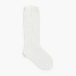 Leotardos Y Textil Condor<Pisamonas Calcetines Altos Perle Calado Lateral