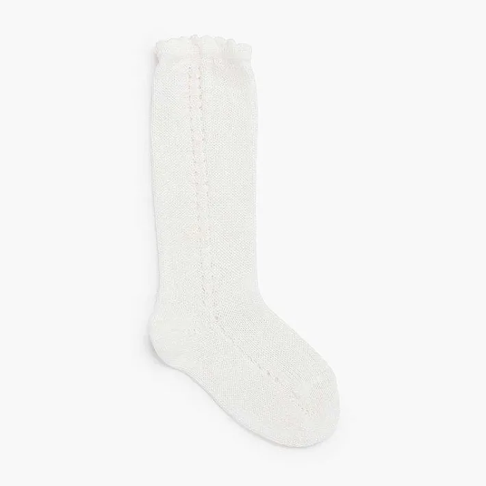 Leotardos Y Textil Condor<Pisamonas Calcetines Altos Perle Calado Lateral