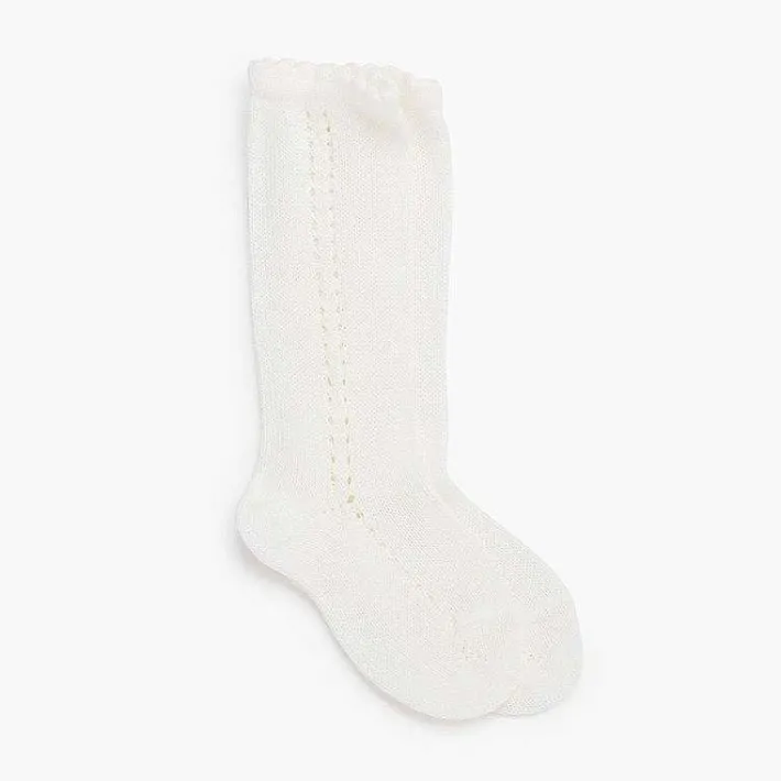 Leotardos Y Textil Condor<Pisamonas Calcetines Altos Perle Calado Lateral