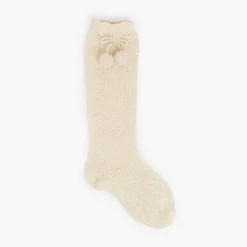 Leotardos Y Textil Condor<Pisamonas Calcetines Altos Perle Condor Con Borlas