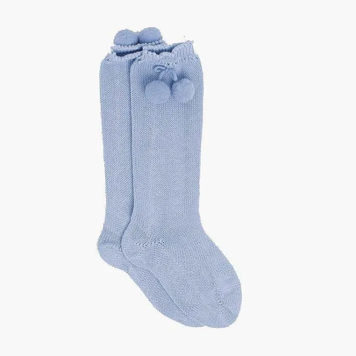 Leotardos Y Textil Condor<Pisamonas Calcetines Altos Perle Condor Con Borlas