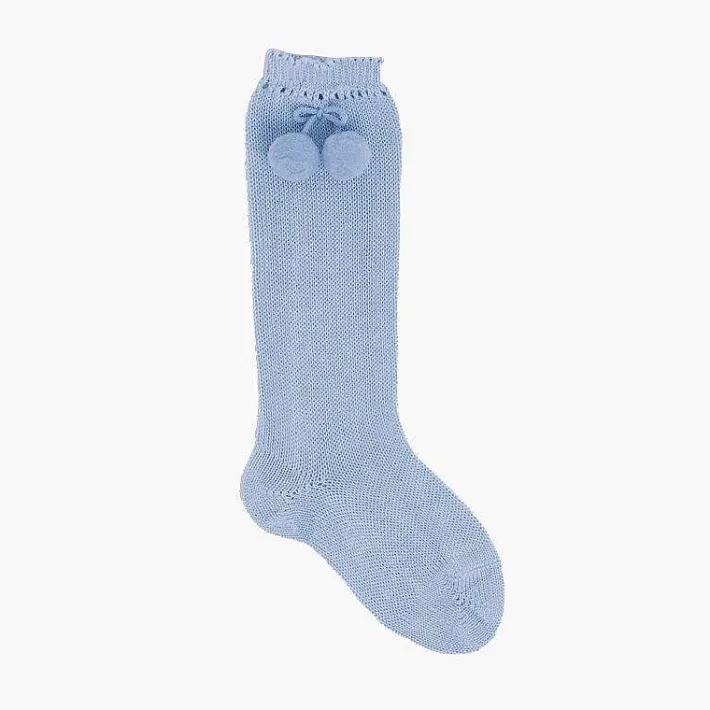 Leotardos Y Textil Condor<Pisamonas Calcetines Altos Perle Condor Con Borlas