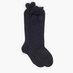 Leotardos Y Textil Condor<Pisamonas Calcetines Altos Perle Condor Con Borlas