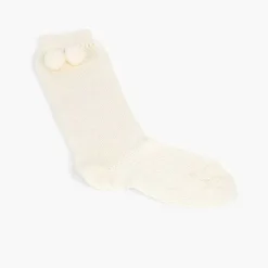 Leotardos Y Textil Condor<Pisamonas Calcetines Altos Perle Condor Con Borlas