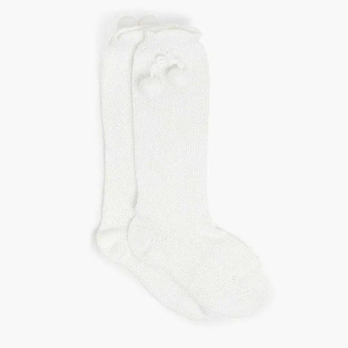 Leotardos Y Textil Condor<Pisamonas Calcetines Altos Perle Condor Con Borlas