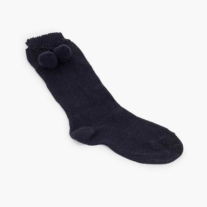 Leotardos Y Textil Condor<Pisamonas Calcetines Altos Perle Condor Con Borlas