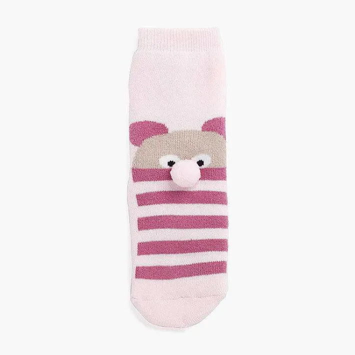 Leotardos Y Textil Condor<Pisamonas Calcetines Antideslizantes Rizo Pompon Oso