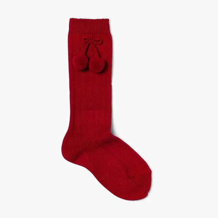 Leotardos Y Textil Condor<Pisamonas Calcetines Condor Bebe Con Pompon