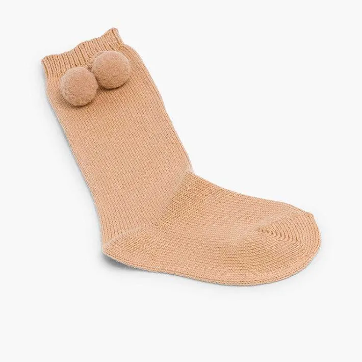 Leotardos Y Textil Condor<Pisamonas Calcetines Condor Bebe Con Pompon
