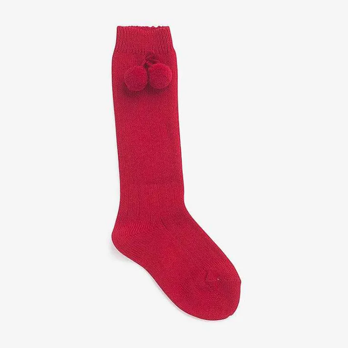 Leotardos Y Textil Condor<Pisamonas Calcetines Condor Bebe Con Pompon
