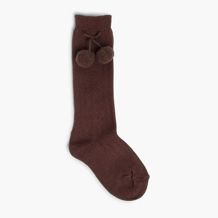 Leotardos Y Textil Condor<Pisamonas Calcetines Condor Bebe Con Pompon