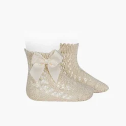 Leotardos Y Textil Condor<Pisamonas Calcetines Cortos Perle Con Lazo