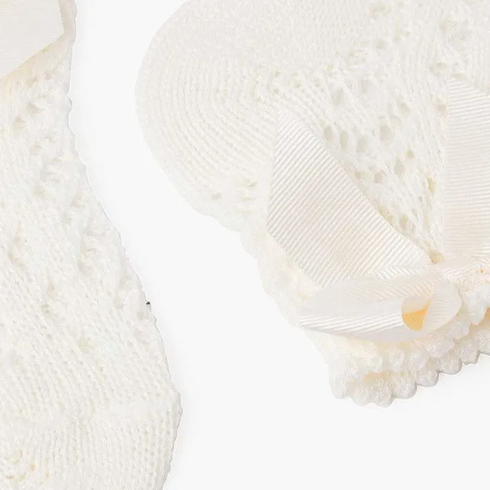 Leotardos Y Textil Condor<Pisamonas Calcetines Cortos Perle Con Lazo