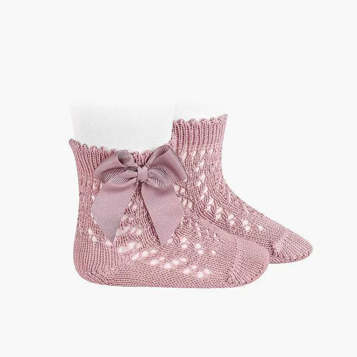 Leotardos Y Textil Condor<Pisamonas Calcetines Cortos Perle Con Lazo