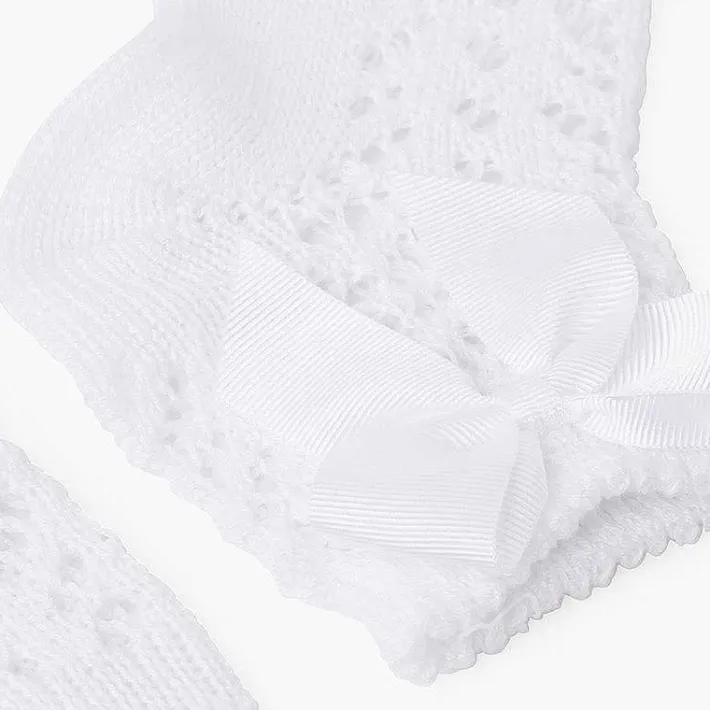 Leotardos Y Textil Condor<Pisamonas Calcetines Cortos Perle Con Lazo