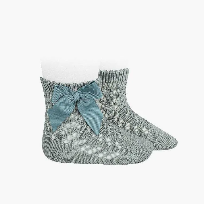 Leotardos Y Textil Condor<Pisamonas Calcetines Cortos Perle Con Lazo