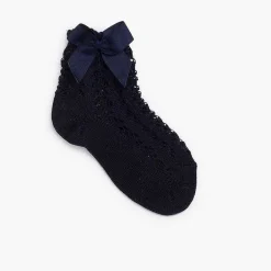 Leotardos Y Textil Condor<Pisamonas Calcetines Cortos Perle Con Lazo