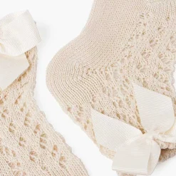 Leotardos Y Textil Condor<Pisamonas Calcetines Cortos Perle Con Lazo