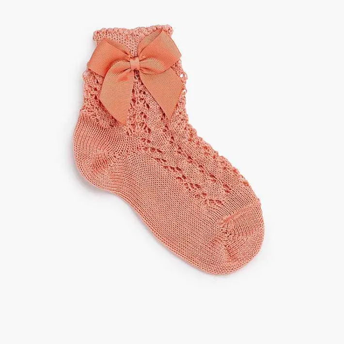 Leotardos Y Textil Condor<Pisamonas Calcetines Cortos Perle Con Lazo