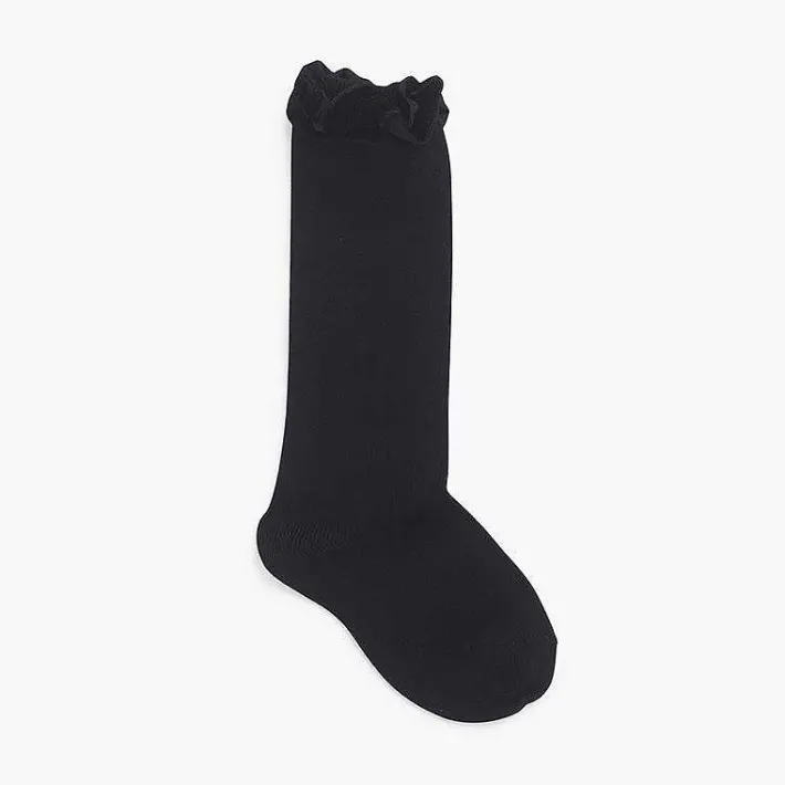 Para Ceremonias<Pisamonas Calcetines Fruncido Terciopelo