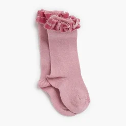 Para Ceremonias<Pisamonas Calcetines Fruncido Terciopelo