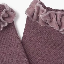 Para Ceremonias<Pisamonas Calcetines Fruncido Terciopelo