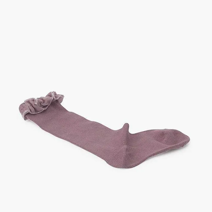Para Ceremonias<Pisamonas Calcetines Fruncido Terciopelo