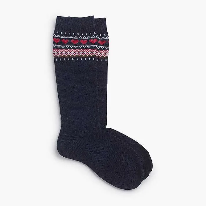 Leotardos Y Textil Condor<Pisamonas Calcetines Greca Corazones