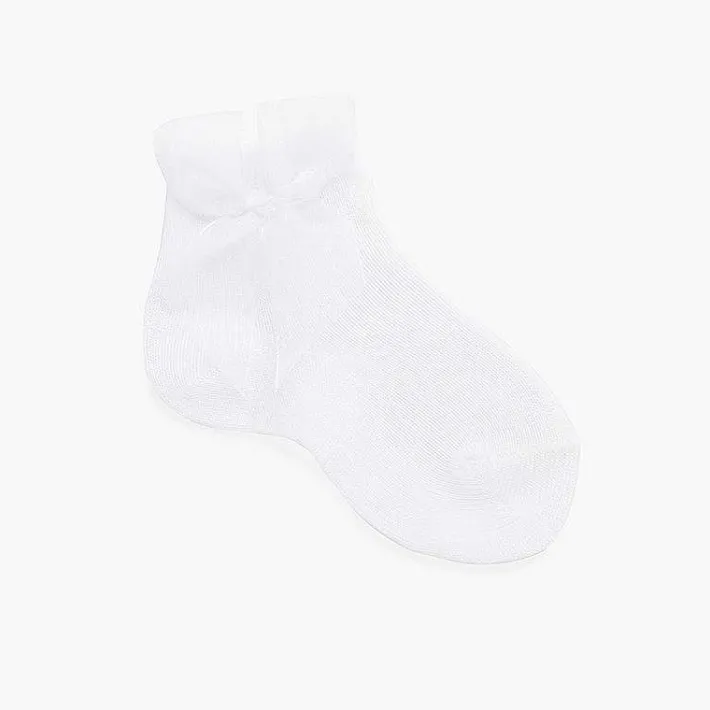 Leotardos Y Textil Condor<Pisamonas Calcetines Lazo Organza Cortos Lisos