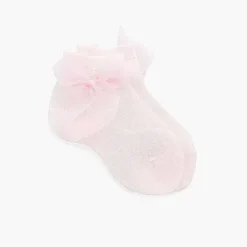 Leotardos Y Textil Condor<Pisamonas Calcetines Lazo Organza Cortos Lisos
