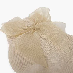 Leotardos Y Textil Condor<Pisamonas Calcetines Lazo Organza Cortos Lisos