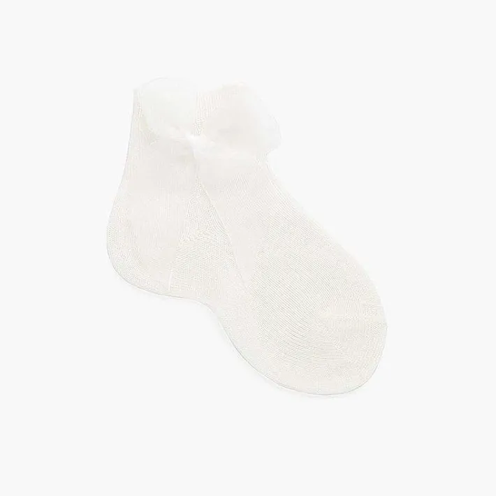 Leotardos Y Textil Condor<Pisamonas Calcetines Lazo Organza Cortos Lisos