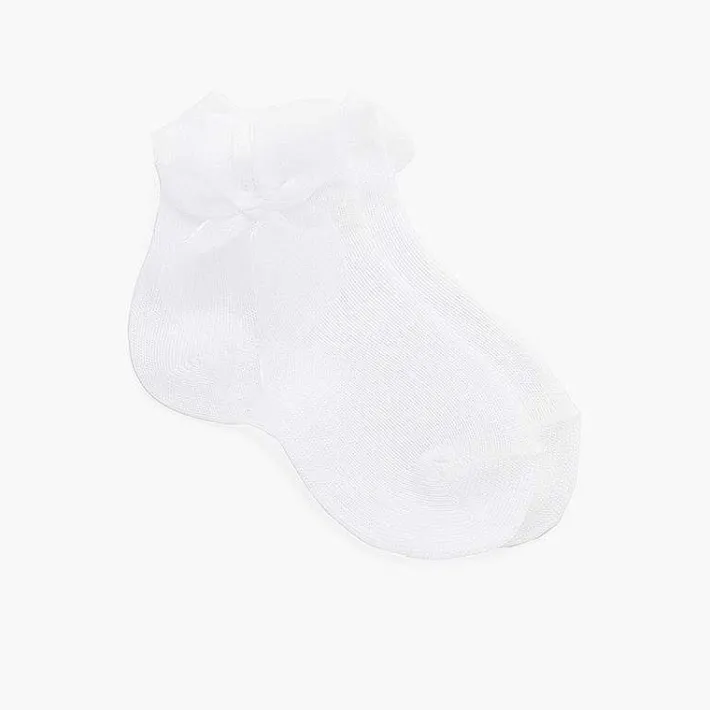 Leotardos Y Textil Condor<Pisamonas Calcetines Lazo Organza Cortos Lisos