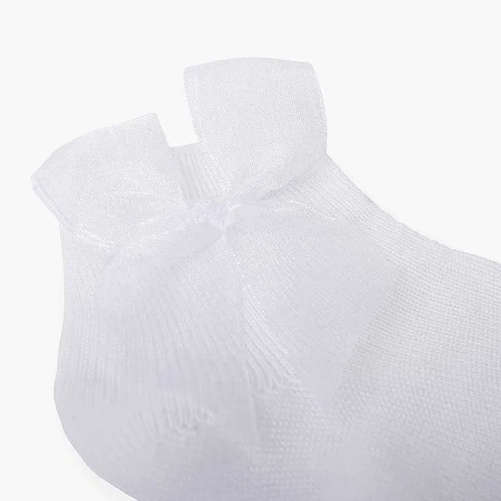 Leotardos Y Textil Condor<Pisamonas Calcetines Lazo Organza Cortos Lisos