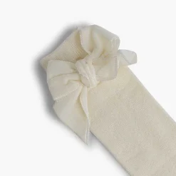 Leotardos Y Textil Condor<Pisamonas Calcetines Niños Con Lazo Terciopelo