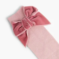 Leotardos Y Textil Condor<Pisamonas Calcetines Niños Con Lazo Terciopelo