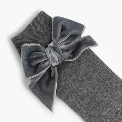 Leotardos Y Textil Condor<Pisamonas Calcetines Niños Con Lazo Terciopelo
