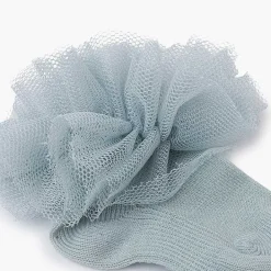 Leotardos Y Textil Condor<Pisamonas Calcetines Tobilleros Tira De Tul Fruncida