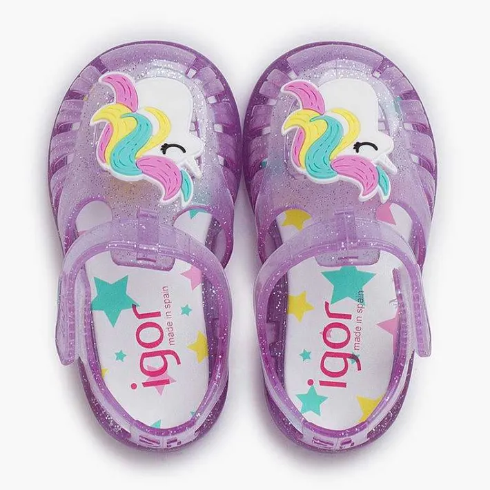 Cangrejeras Y Chanclas<Pisamonas Cangrejeras Glitter Unicornio Tira Adherente