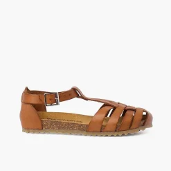 Sandalias<Pisamonas Cangrejeras Mujer Y Niños Piel Suela Bio