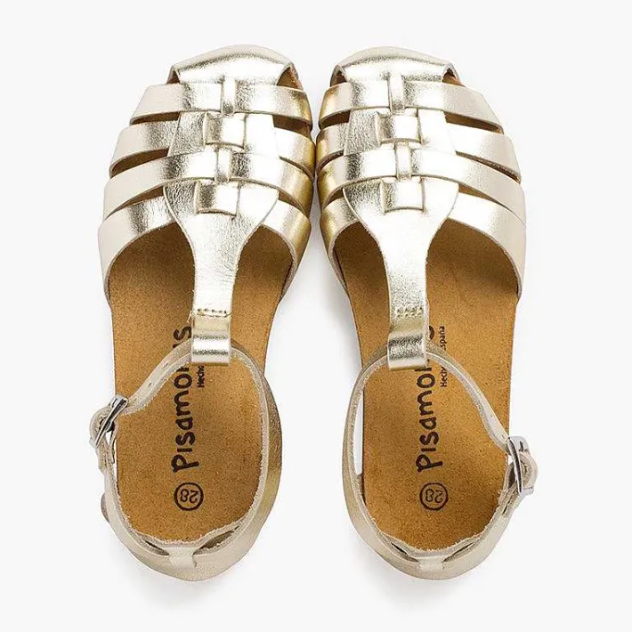 Sandalias<Pisamonas Cangrejeras Mujer Y Niños Piel Suela Bio