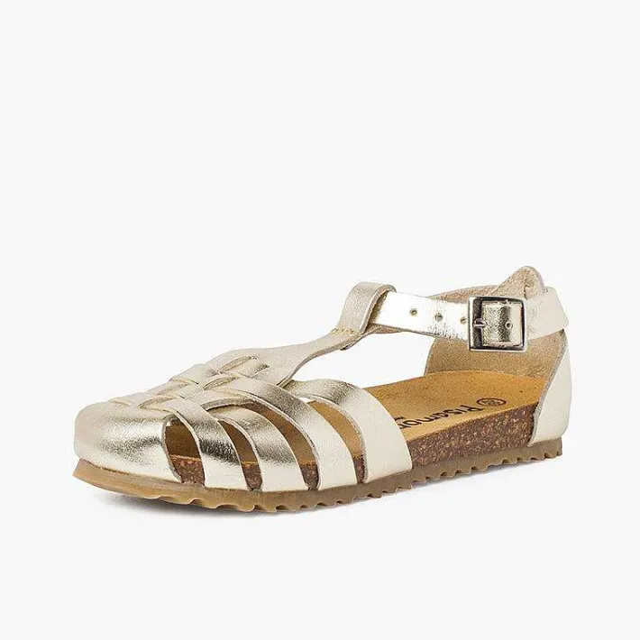 Sandalias<Pisamonas Cangrejeras Mujer Y Niños Piel Suela Bio