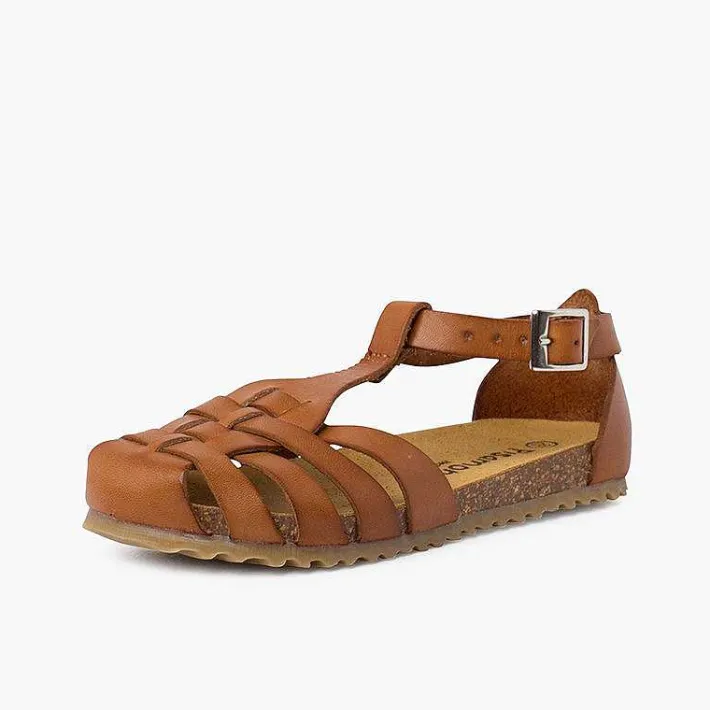 Sandalias<Pisamonas Cangrejeras Mujer Y Niños Piel Suela Bio