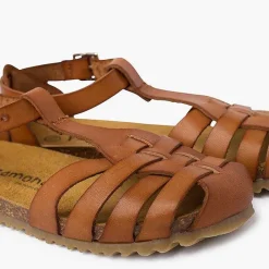 Sandalias<Pisamonas Cangrejeras Mujer Y Niños Piel Suela Bio