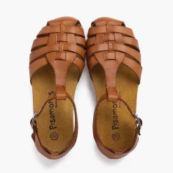 Sandalias<Pisamonas Cangrejeras Mujer Y Niños Piel Suela Bio