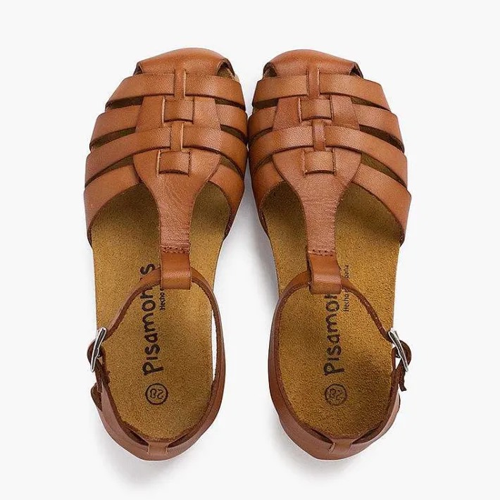 Sandalias<Pisamonas Cangrejeras Mujer Y Niños Piel Suela Bio