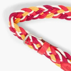 Cinturones Y Tirantes<Pisamonas Cinturon Trenzado Multicolor Niños Color Burdeos/Rojo